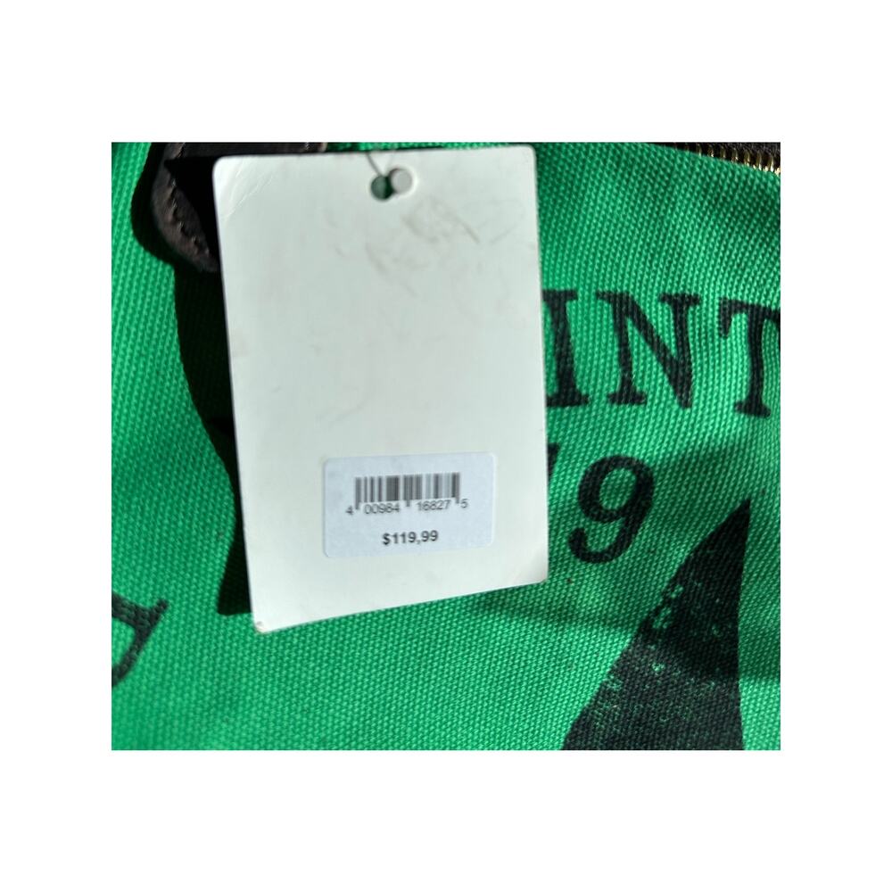 Italian Pavilion Green Vintage Prodotto Artigianle Crossbody Canvas Bag, BNWT - Picture 4 of 9
